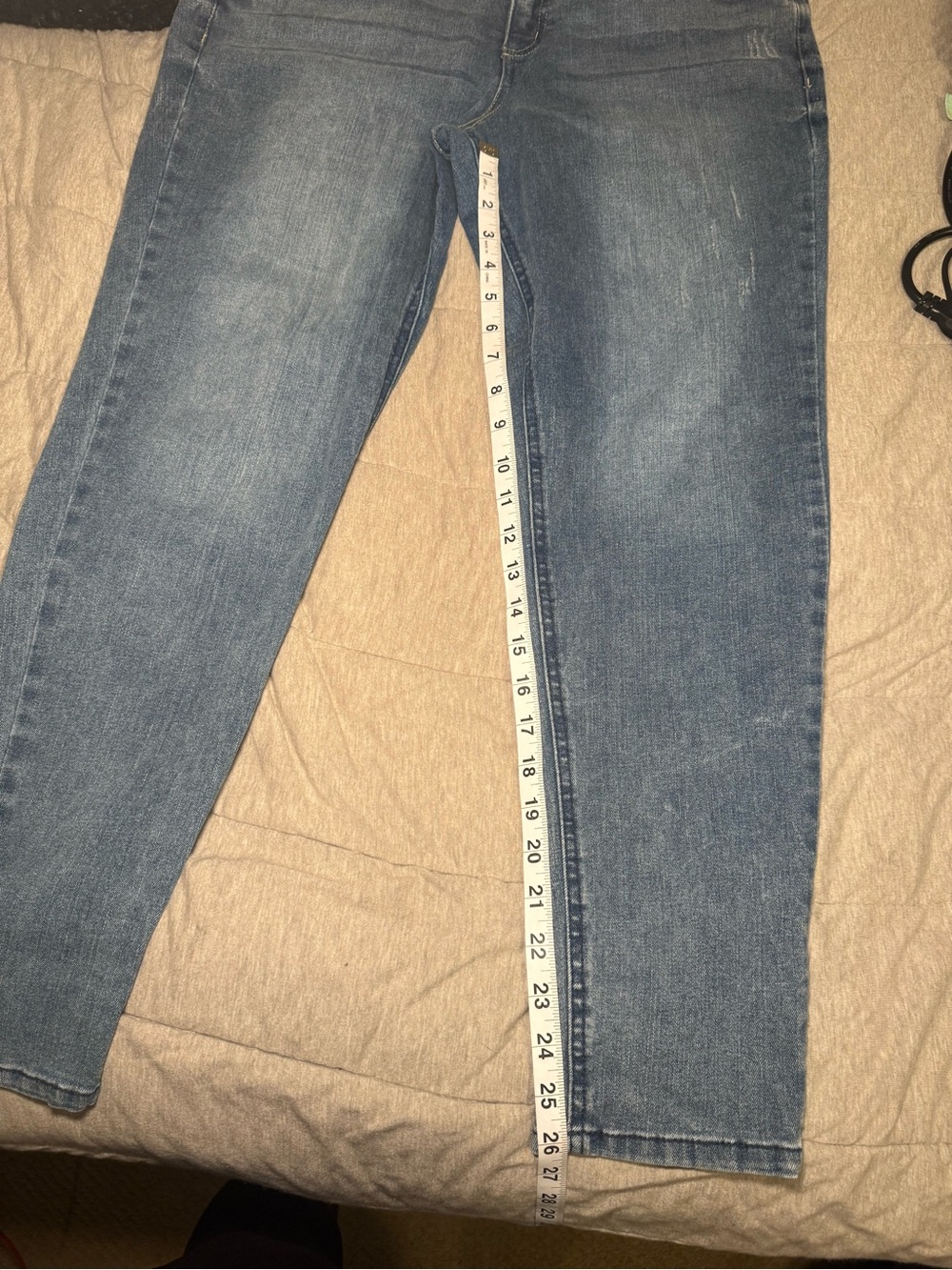 Democracy Ab Solution Skinny Ankle Jeans Women’s 14 Medium Wash Stretch - Picture 8 of 8